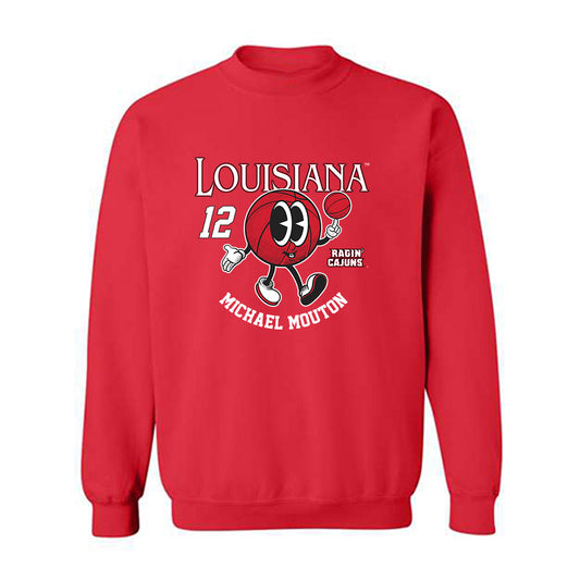 Louisiana - NCAA Men's Basketball : Michael Mouton - Fashion Shersey Crewneck Sweatshirt-0
