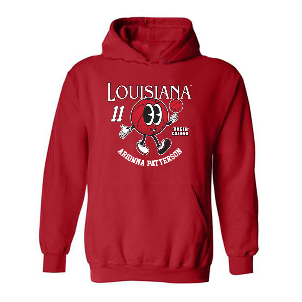Louisiana - NCAA Women's Basketball : Arionna Patterson - Fashion Shersey Hooded Sweatshirt-0