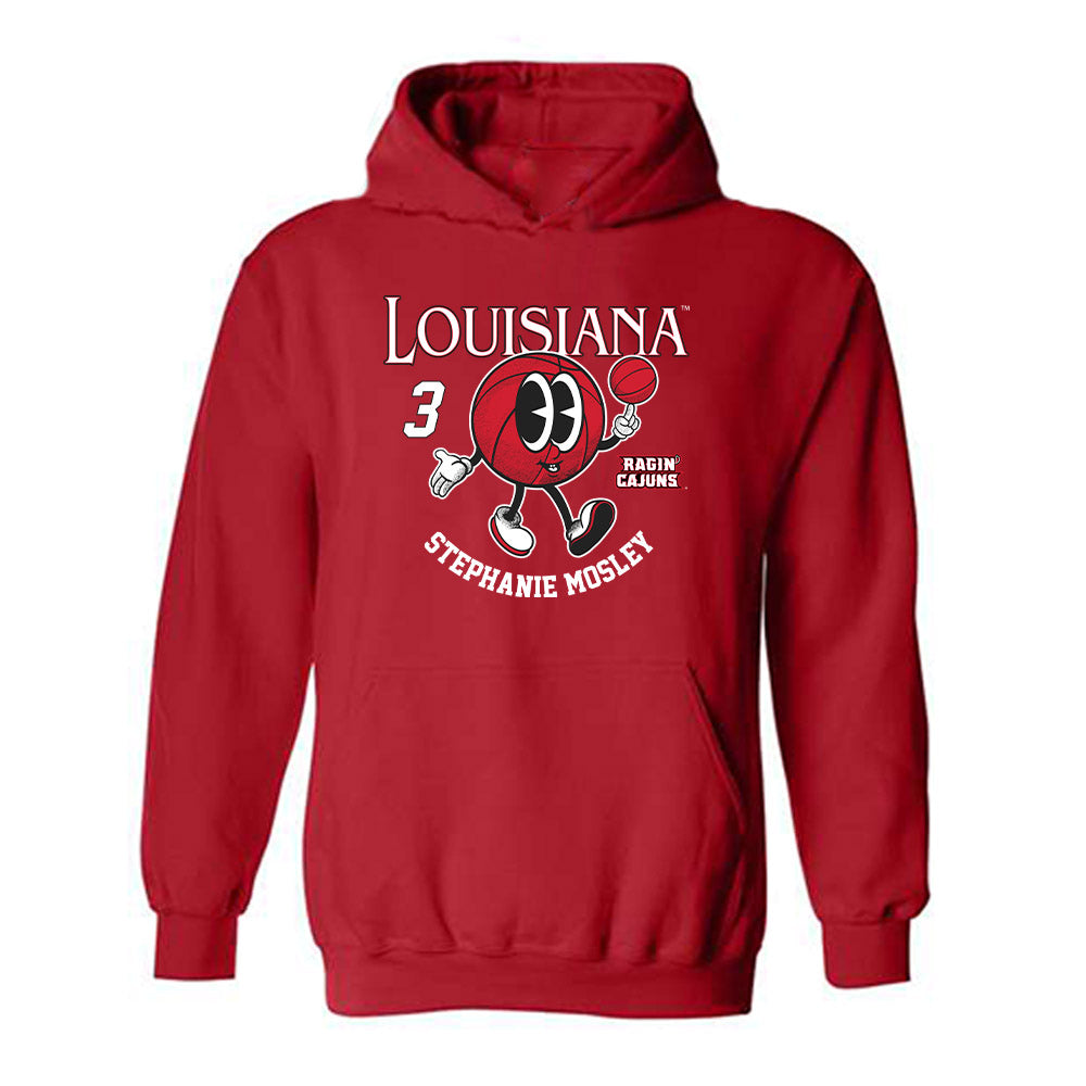 Louisiana - NCAA Women's Basketball : Stephanie Mosley - Fashion Shersey Hooded Sweatshirt-0
