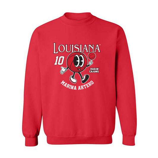 Louisiana - NCAA Women's Basketball : Marina Artero - Fashion Shersey Crewneck Sweatshirt-0