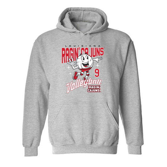 Louisiana - NCAA Women's Volleyball : Kylie Rhyan Miciotto - Fashion Shersey Hooded Sweatshirt-0