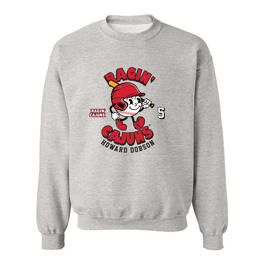 Louisiana - NCAA Baseball : Howard Dobson - Fashion Shersey Crewneck Sweatshirt-0