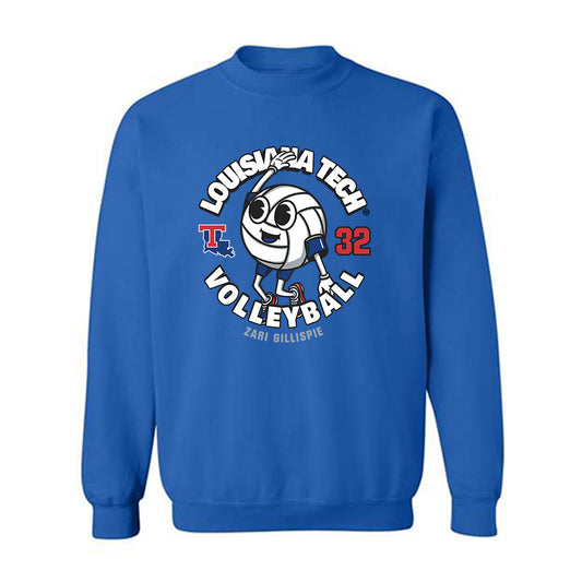 LA Tech - NCAA Women's Volleyball : Zari Gillispie - Fashion Shersey Crewneck Sweatshirt-0