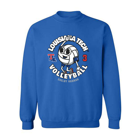 LA Tech - NCAA Women's Volleyball : Shelby Hannah - Fashion Shersey Crewneck Sweatshirt-0