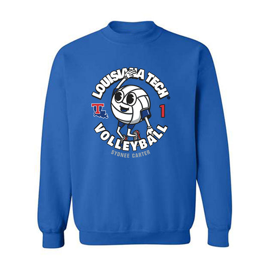 LA Tech - NCAA Women's Volleyball : Sydnee Carter - Fashion Shersey Crewneck Sweatshirt-0