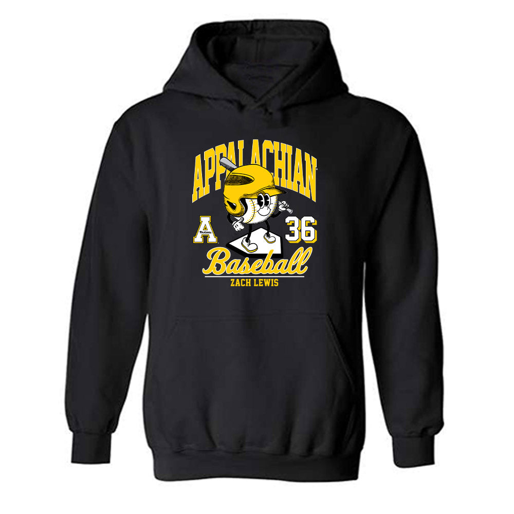 App State - NCAA Baseball : Zach Lewis - Fashion Shersey Hooded Sweatshirt