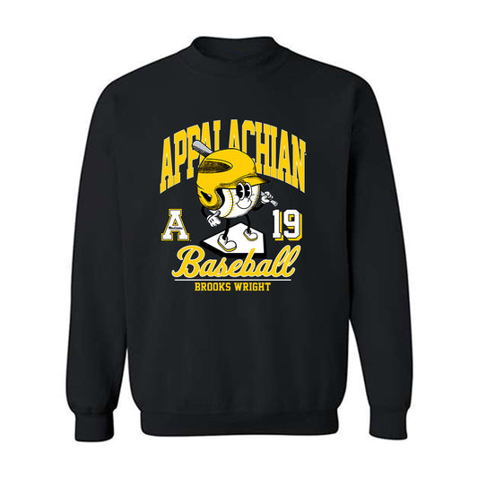 App State - NCAA Baseball : Brooks Wright - Fashion Shersey Crewneck Sweatshirt-0
