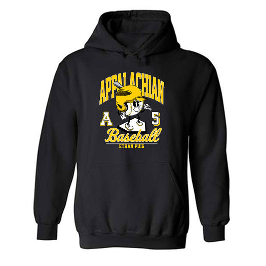 App State - NCAA Baseball : Ethan Puig - Fashion Shersey Hooded Sweatshirt-0