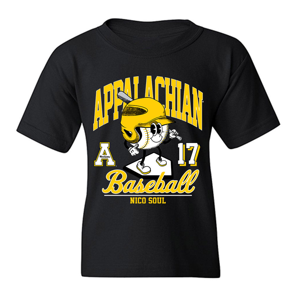 App State - NCAA Baseball : Nico Soul - Fashion Shersey Youth T-Shirt-0