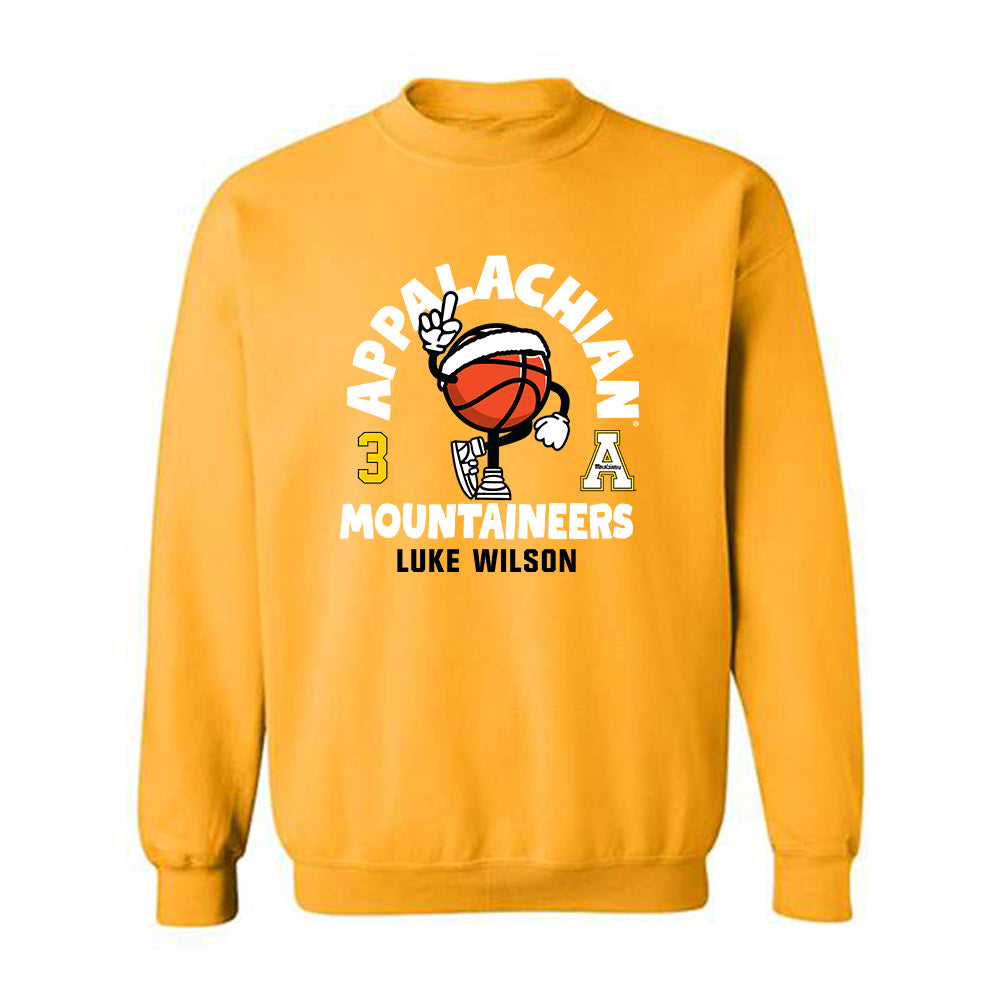 App State - NCAA Men's Basketball : Luke Wilson - Fashion Shersey Crewneck Sweatshirt-0