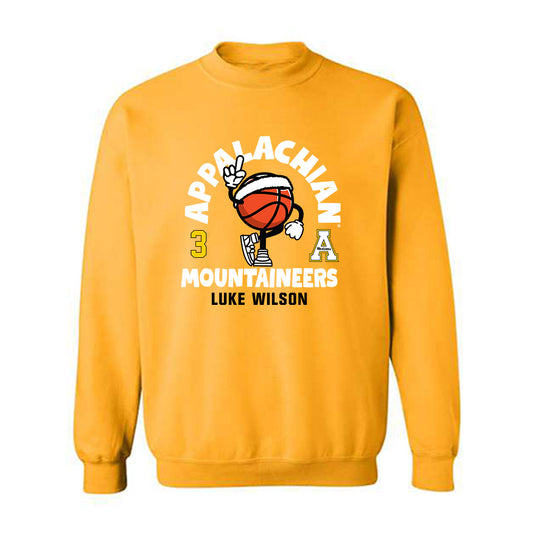 App State - NCAA Men's Basketball : Luke Wilson - Fashion Shersey Crewneck Sweatshirt-0