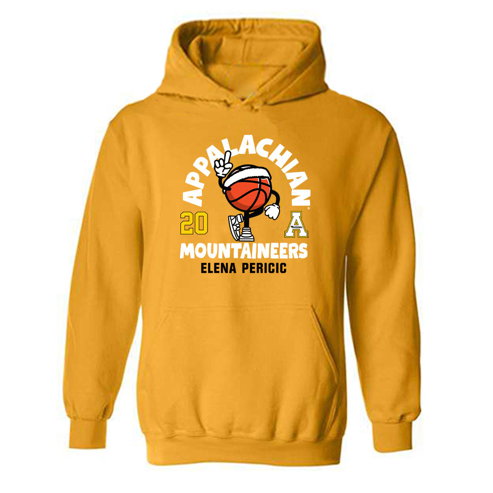 App State - NCAA Women's Basketball : Elena Pericic - Fashion Shersey Hooded Sweatshirt-0