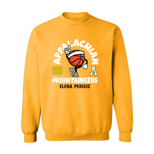 App State - NCAA Women's Basketball : Elena Pericic - Fashion Shersey Crewneck Sweatshirt-0