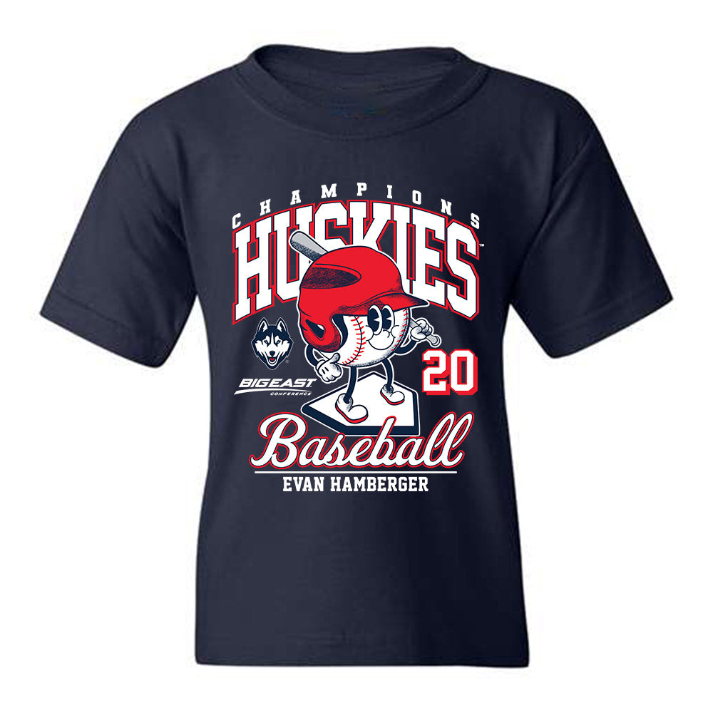 UConn - NCAA Baseball : Evan Hamberger - Fashion Shersey Youth T-Shirt