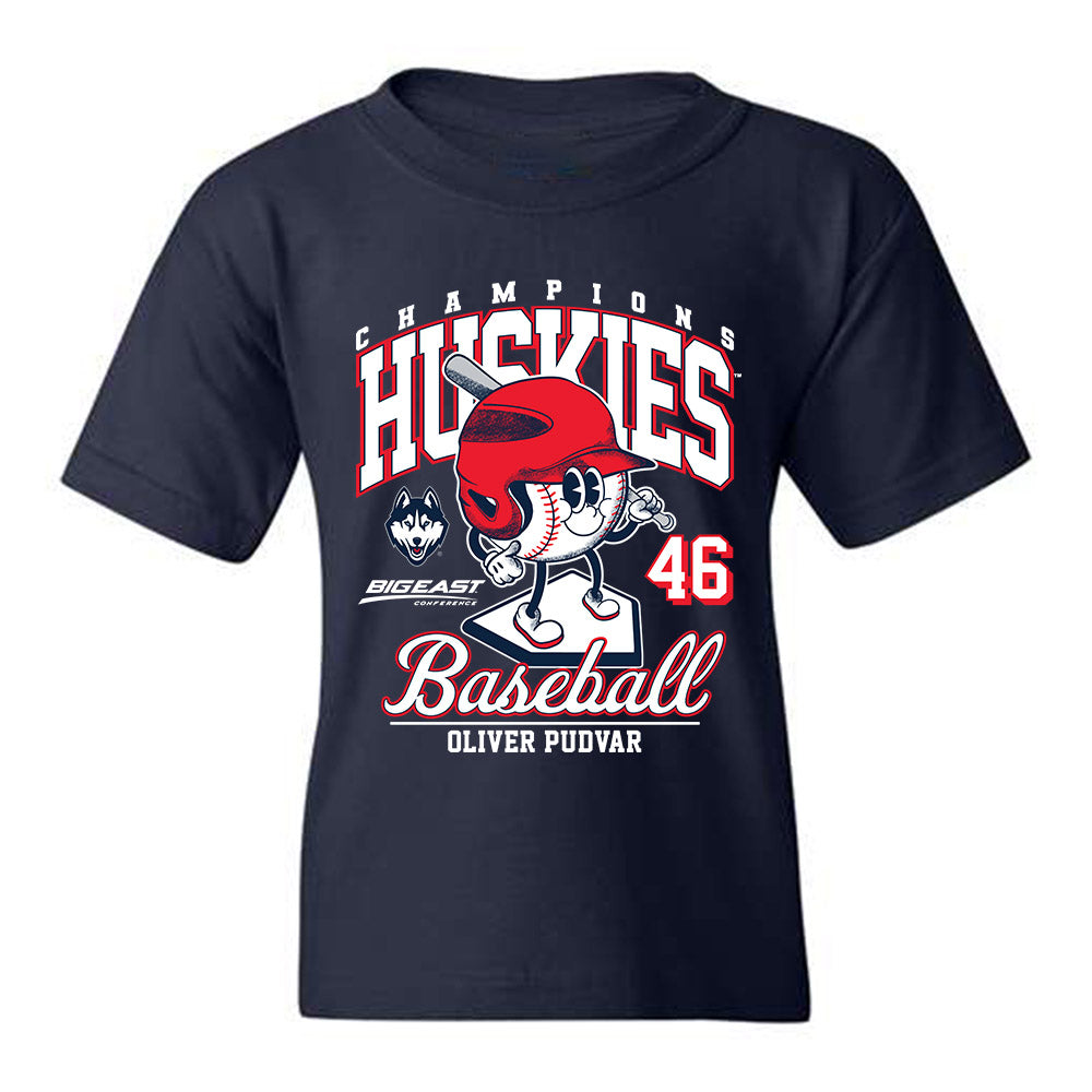 UConn - NCAA Baseball : Oliver Pudvar - Fashion Shersey Youth T-Shirt