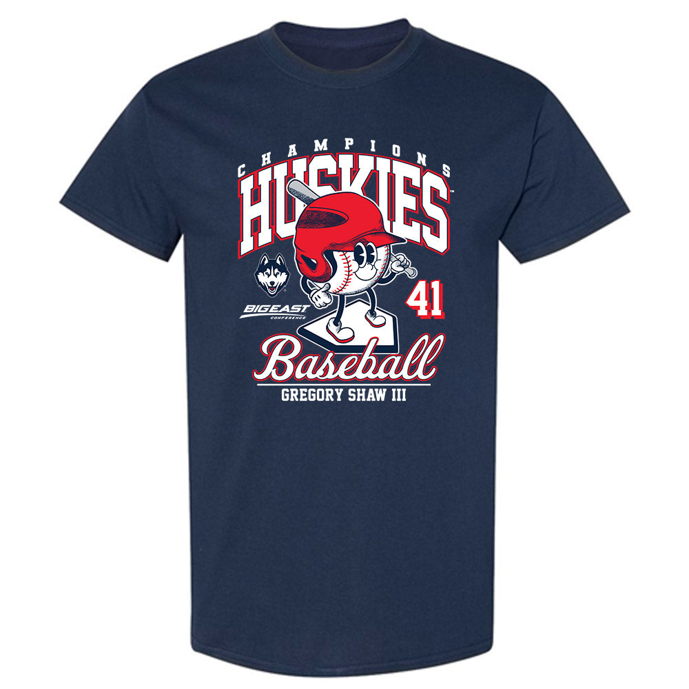 UConn - NCAA Baseball : Gregory Shaw III - Fashion Shersey T-Shirt