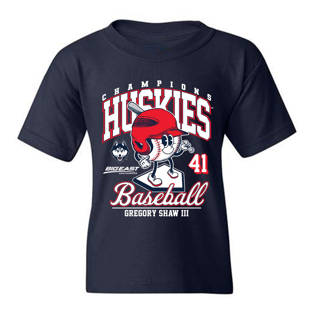 UConn - NCAA Baseball : Gregory Shaw III - Fashion Shersey Youth T-Shirt