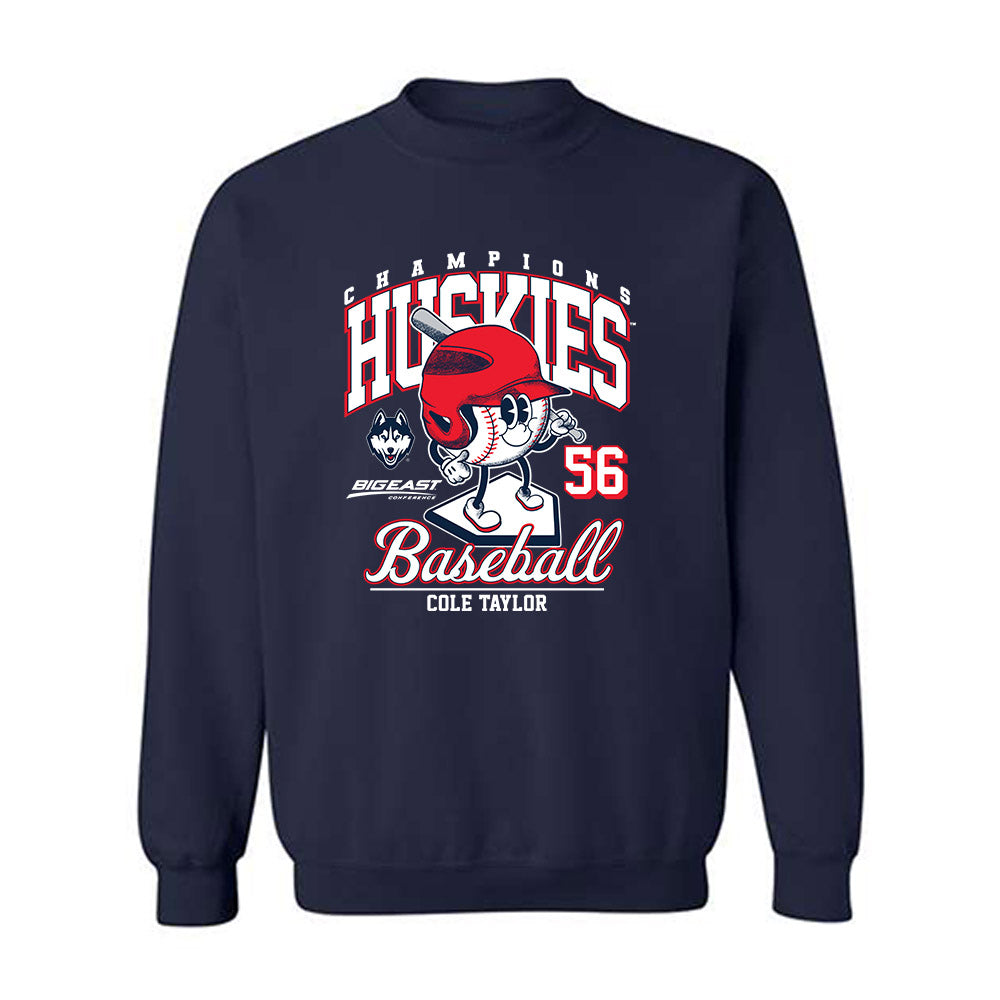 UConn - NCAA Baseball : Cole Taylor - Fashion Shersey Crewneck Sweatshirt