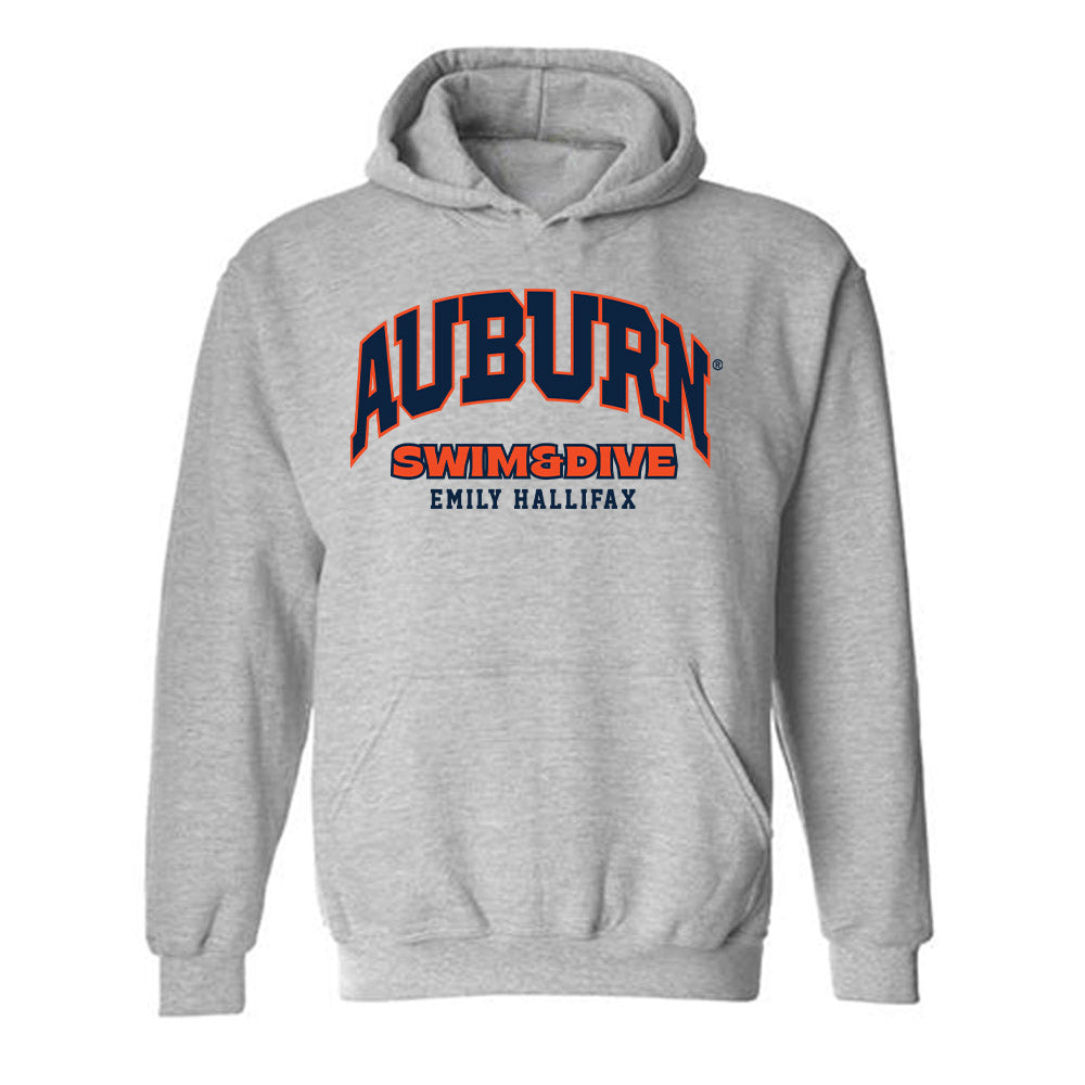 Auburn - NCAA Women's Swimming & Diving : Emily HALLIFAX - Fashion Shersey Hooded Sweatshirt-0