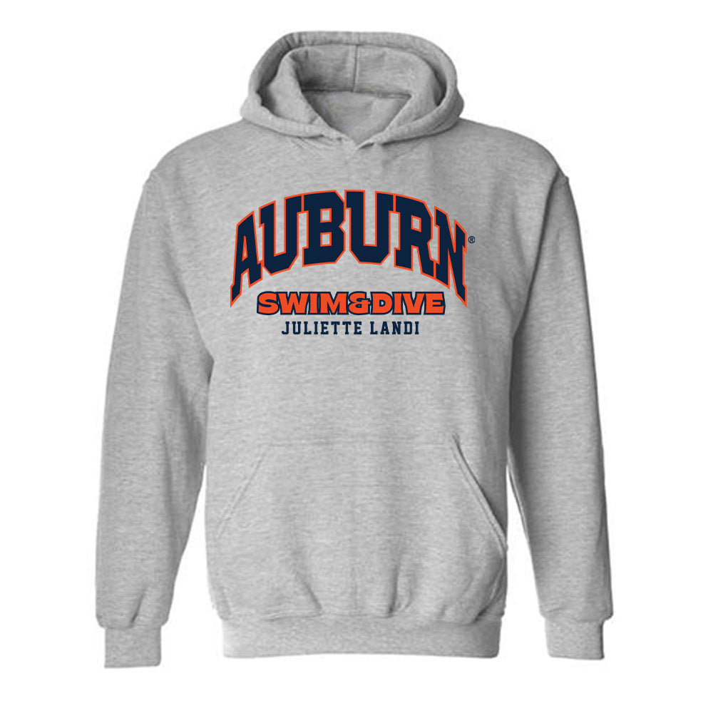 Auburn - NCAA Women's Swimming & Diving : Juliette Landi - Fashion Shersey Hooded Sweatshirt-0
