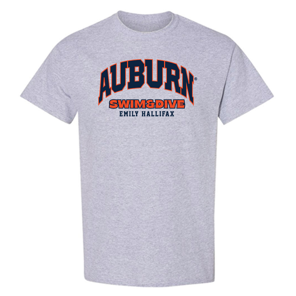 Auburn - NCAA Women's Swimming & Diving : Emily HALLIFAX - Fashion Shersey T-Shirt-0