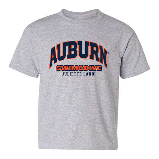 Auburn - NCAA Women's Swimming & Diving : Juliette Landi - Fashion Shersey Youth T-Shirt-0