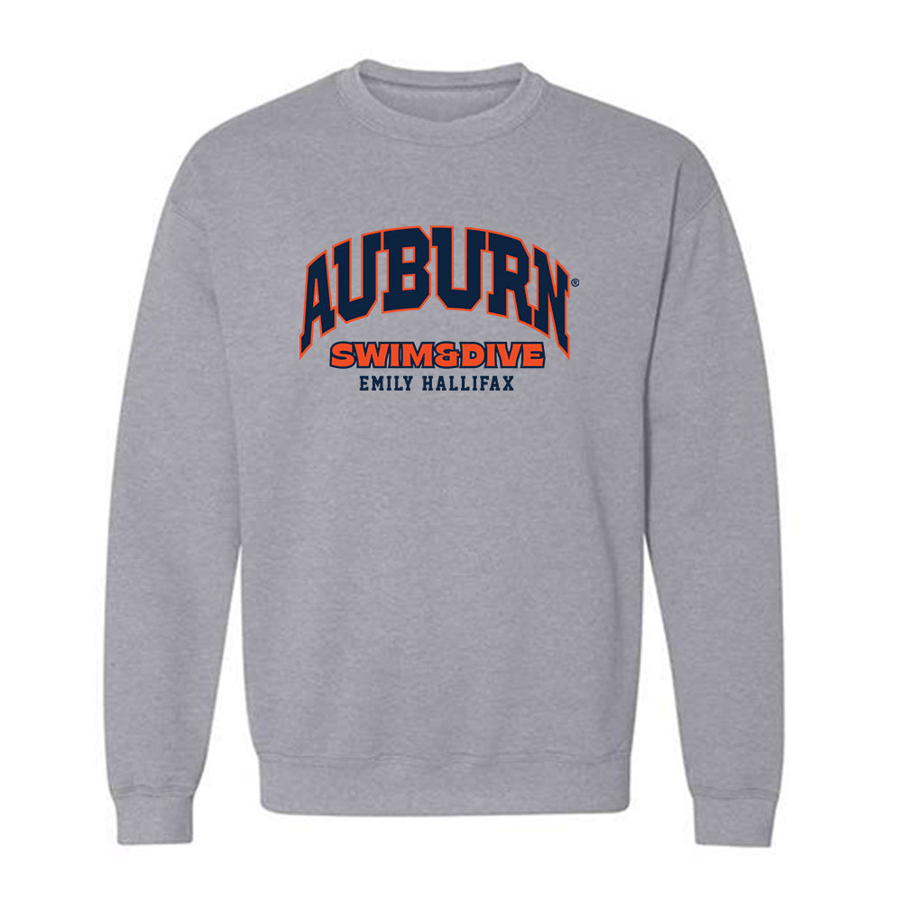 Auburn - NCAA Women's Swimming & Diving : Emily HALLIFAX - Fashion Shersey Crewneck Sweatshirt-0