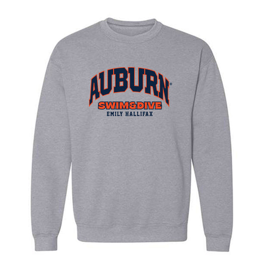 Auburn - NCAA Women's Swimming & Diving : Emily HALLIFAX - Fashion Shersey Crewneck Sweatshirt-0