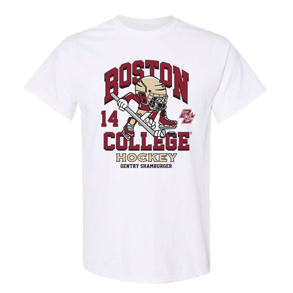 Boston College - NCAA Men's Ice Hockey : Gentry Shamburger - Fashion Shersey T-Shirt-0