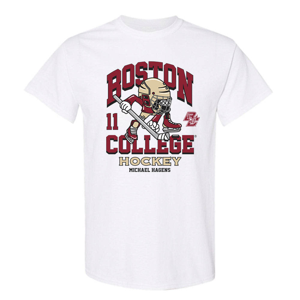 Boston College - NCAA Men's Ice Hockey : Michael Hagens - Fashion Shersey T-Shirt-0