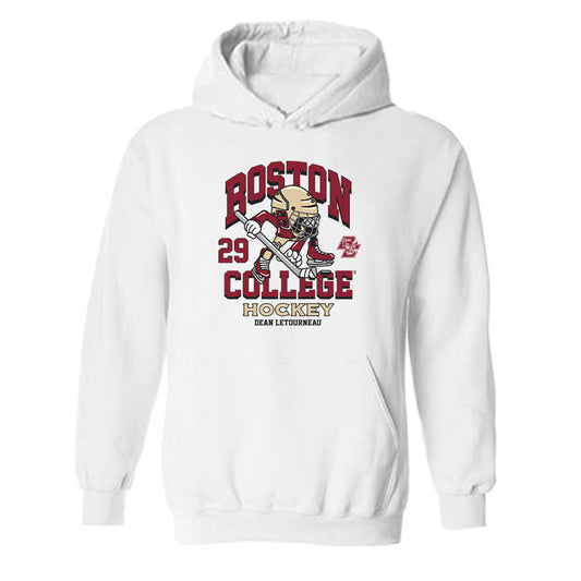 Boston College - NCAA Men's Ice Hockey : Dean Letourneau - Fashion Shersey Hooded Sweatshirt-0