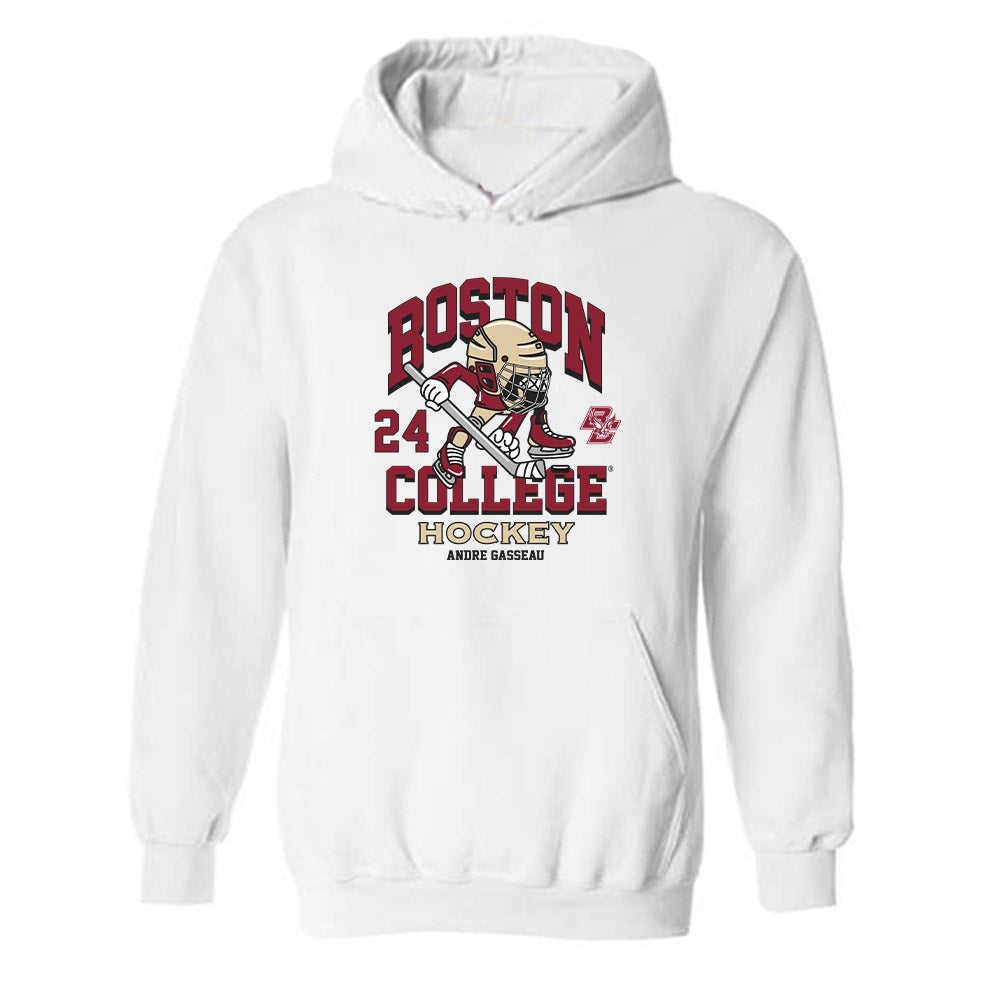 Boston College - NCAA Men's Ice Hockey : Andre Gasseau - Hooded Sweatshirt Fashion Shersey