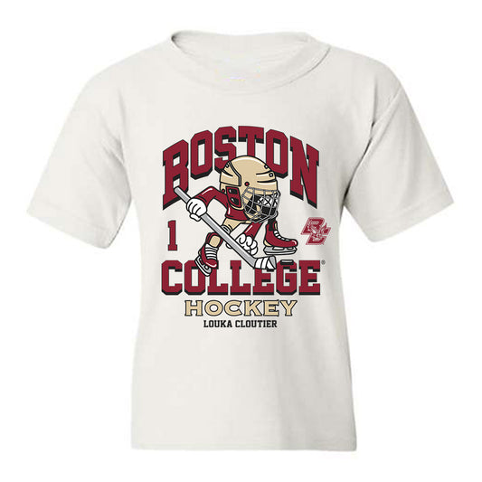 Boston College - NCAA Men's Ice Hockey : Louka Cloutier - Fashion Shersey Youth T-Shirt-0