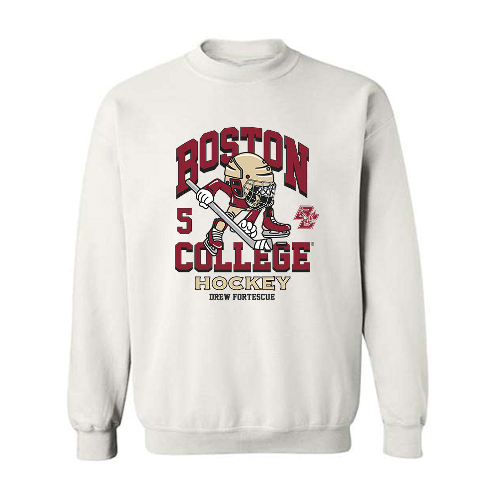 Boston College - NCAA Men's Ice Hockey : Drew Fortescue - Crewneck Sweatshirt Fashion Shersey