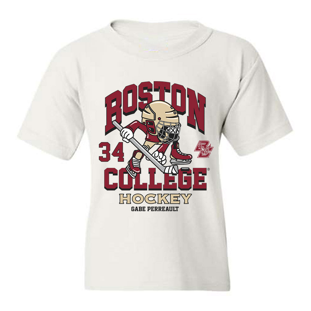 Boston College - NCAA Men's Ice Hockey : Gabe Perreault - Youth T-Shirt Fashion Shersey