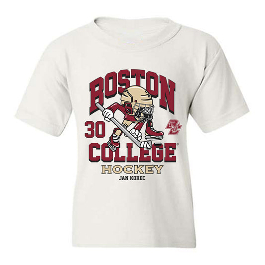 Boston College - NCAA Men's Ice Hockey : Jan Korec - Fashion Shersey Youth T-Shirt-0