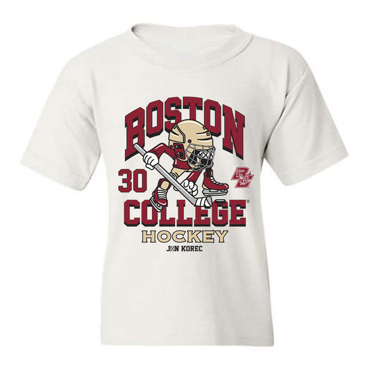 Boston College - NCAA Men's Ice Hockey : Ján Korec - Youth T-Shirt Fashion Shersey