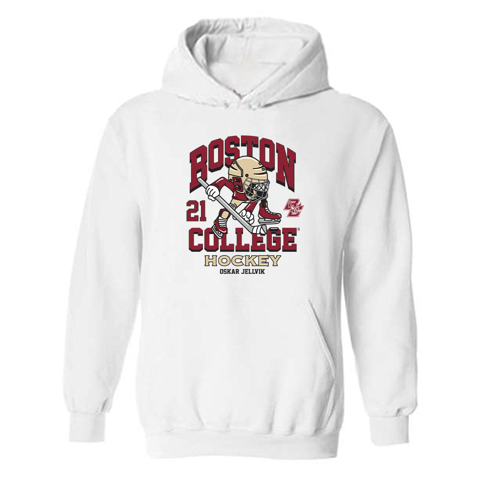 Boston College - NCAA Men's Ice Hockey : Oskar Jellvik - Hooded Sweatshirt Fashion Shersey