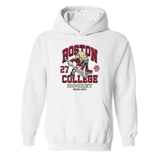 Boston College - NCAA Men's Ice Hockey : Nolan Joyce - Fashion Shersey Hooded Sweatshirt-0