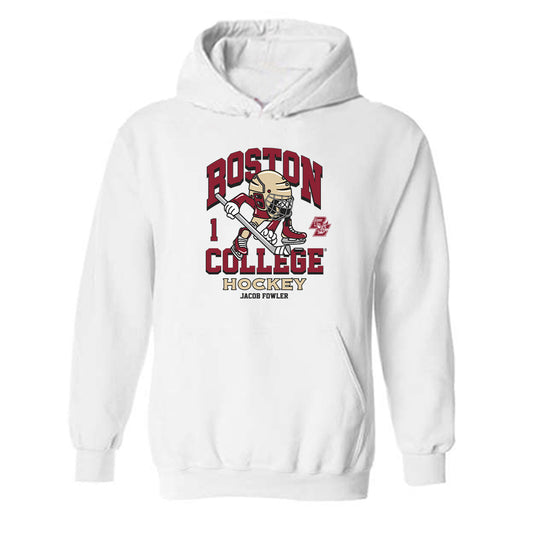 Boston College - NCAA Men's Ice Hockey : Jacob Fowler - Hooded Sweatshirt Fashion Shersey