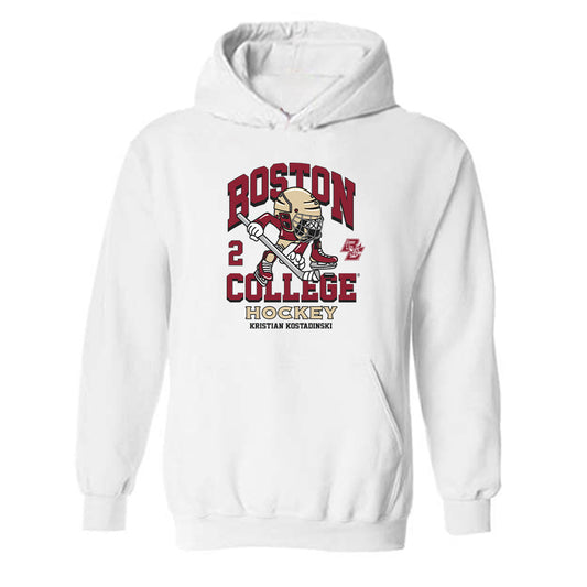 Boston College - NCAA Men's Ice Hockey : Kristian Kostadinski - Fashion Shersey Hooded Sweatshirt-0