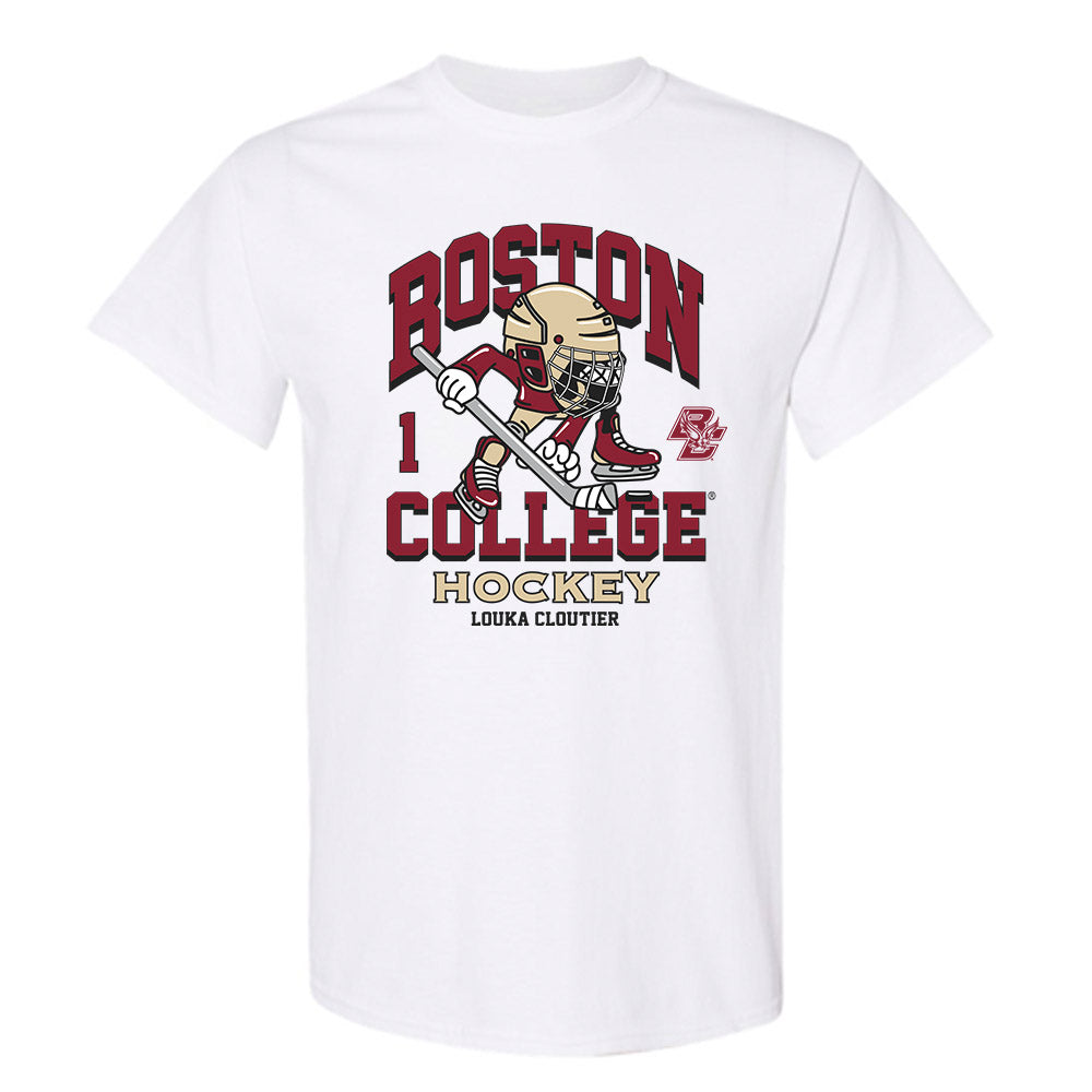 Boston College - NCAA Men's Ice Hockey : Louka Cloutier - Fashion Shersey T-Shirt-0