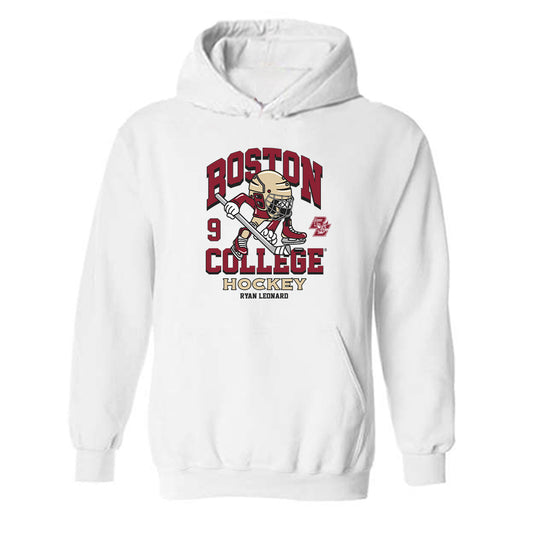 Boston College - NCAA Men's Ice Hockey : Ryan Leonard - Hooded Sweatshirt Fashion Shersey