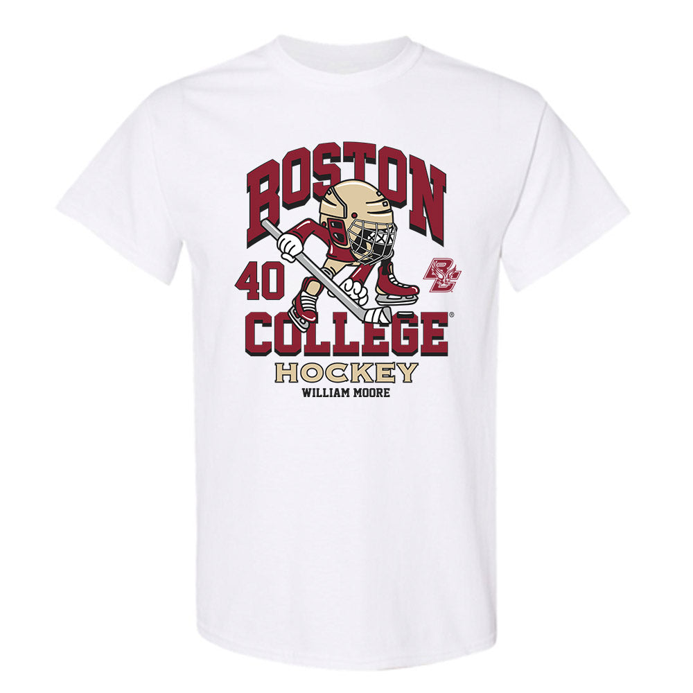 Boston College - NCAA Men's Ice Hockey : William Moore - Fashion Shersey T-Shirt-0