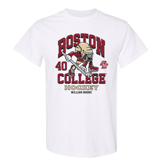 Boston College - NCAA Men's Ice Hockey : William Moore - Fashion Shersey T-Shirt-0