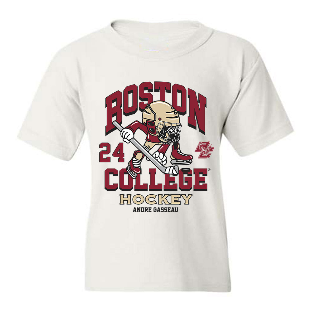 Boston College - NCAA Men's Ice Hockey : Andre Gasseau - Youth T-Shirt Fashion Shersey