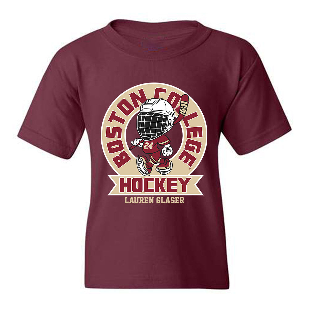 Boston College - NCAA Women's Ice Hockey : Lauren Glaser - Youth T-Shirt