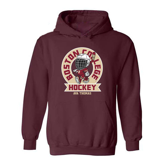 Boston College - NCAA Women's Ice Hockey : Ava Thomas - Fashion Shersey Hooded Sweatshirt-0