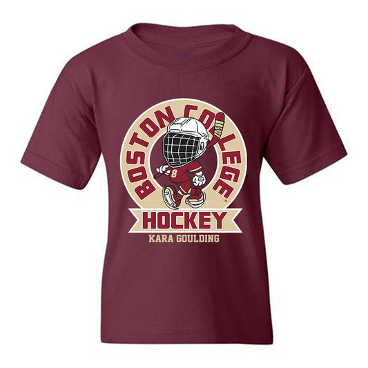 Boston College - NCAA Women's Ice Hockey : Kara Goulding - Youth T-Shirt Fashion Shersey
