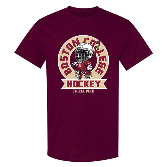 Boston College - NCAA Women's Ice Hockey : Tricia Piku - Fashion Shersey T-Shirt-0